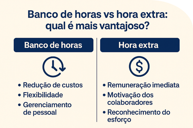 banco de horas vs horas extra